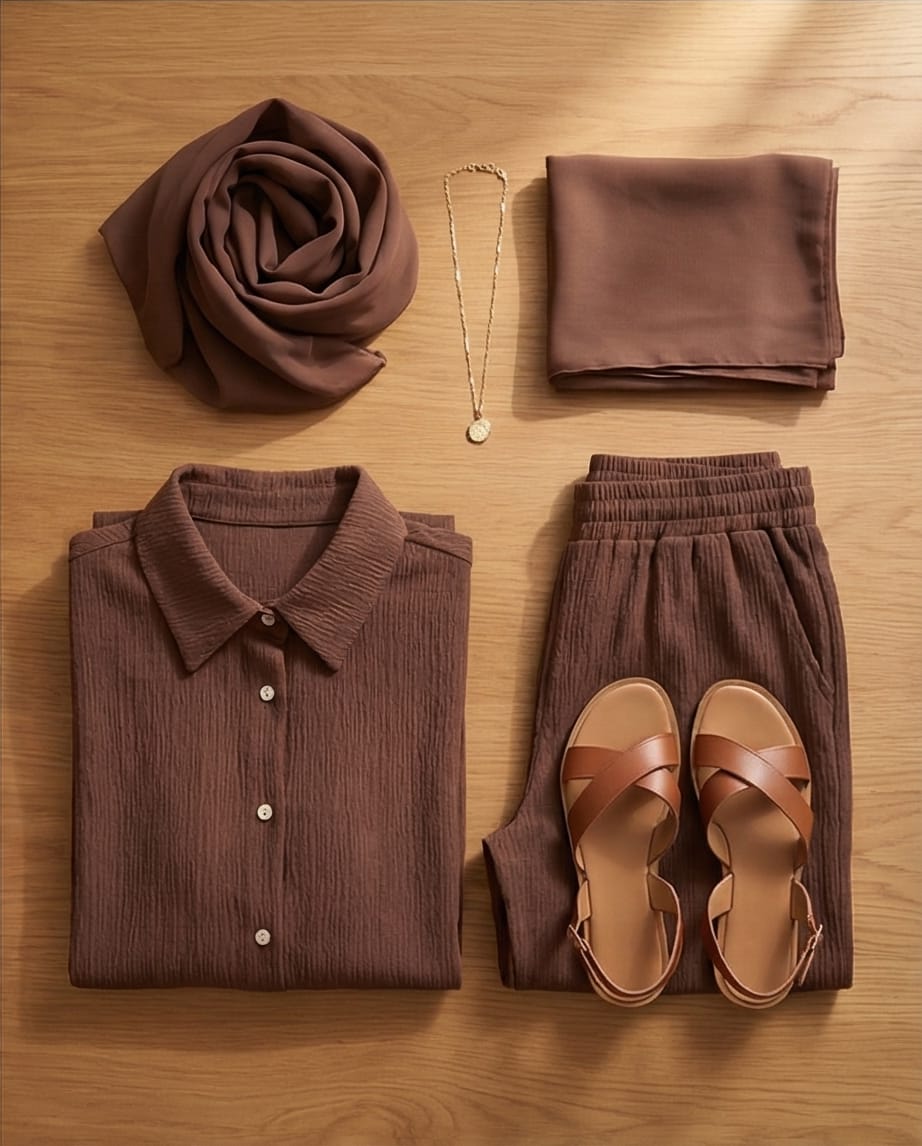 Leinen-Set: Tunika & Hose