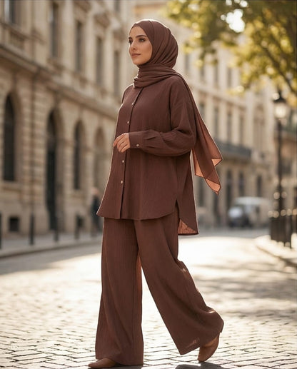 Leinen-Set: Tunika & Hose