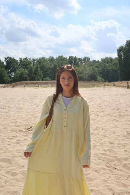 Leinenkleid Gelb