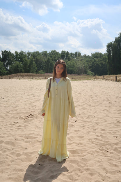 Leinenkleid Gelb