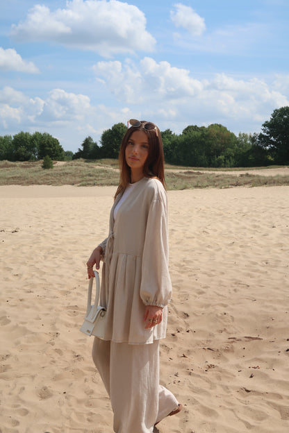 Zweiteiler beige