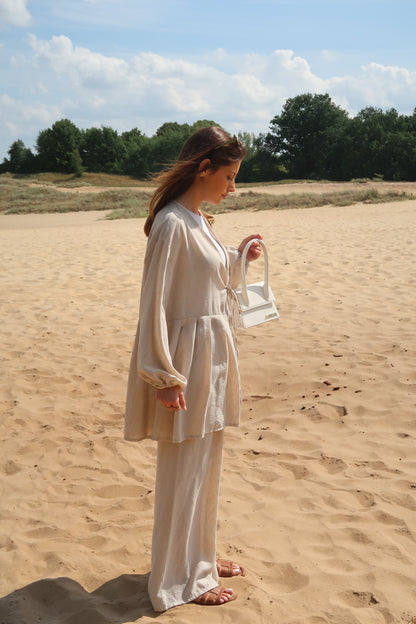 Zweiteiler beige